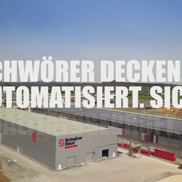 4k Luftaufnahme der Produktionshalle Die neue Produktionshalle